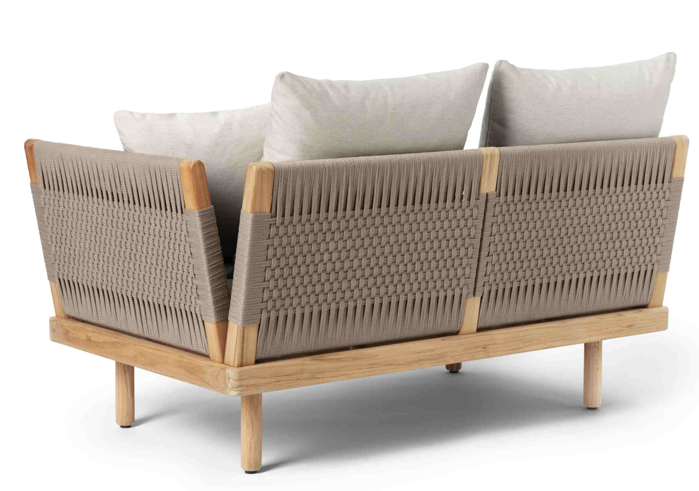 E511 Embrace Sofa Modul von Carl Hansen & Søn, Outdoor-Sofa mit Rücken- und Seitenlehne.