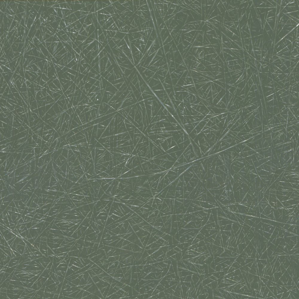 Detailaufnahme von grünem GFK (Glasfaserkunststoff) mit feinen, weißen Glasfasern für robuste Oberflächen.