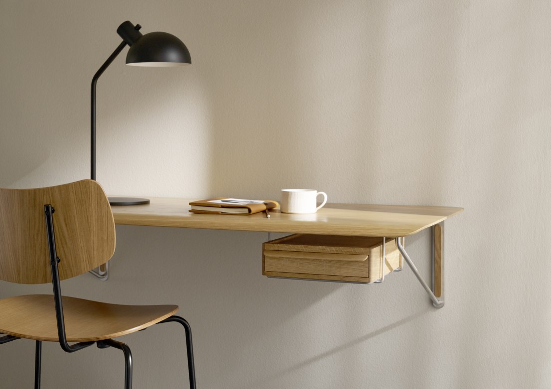 AB019 Wall Desk wandbureau van Carl Hansen & Søn