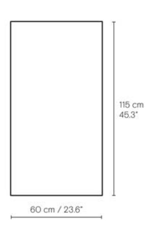 Technische Zeichnung: CH337I Einlegeplatte für ovalen Carl Hansen & Søn Esstisch, Buche geölt, Maße.