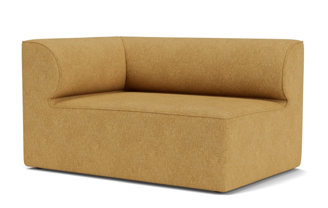 Eave Modular Sofa Ecke in Senfgelb von Audo Copenhagen, modernes Ecksofa für Wohnzimmer.