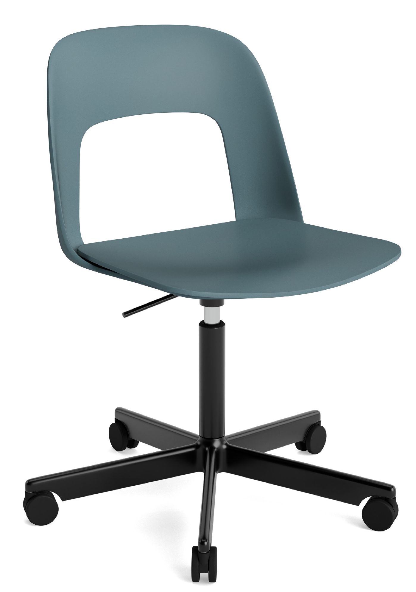 Layout Side Chair 141 stoel met vijfpotig draaivoet van Hay