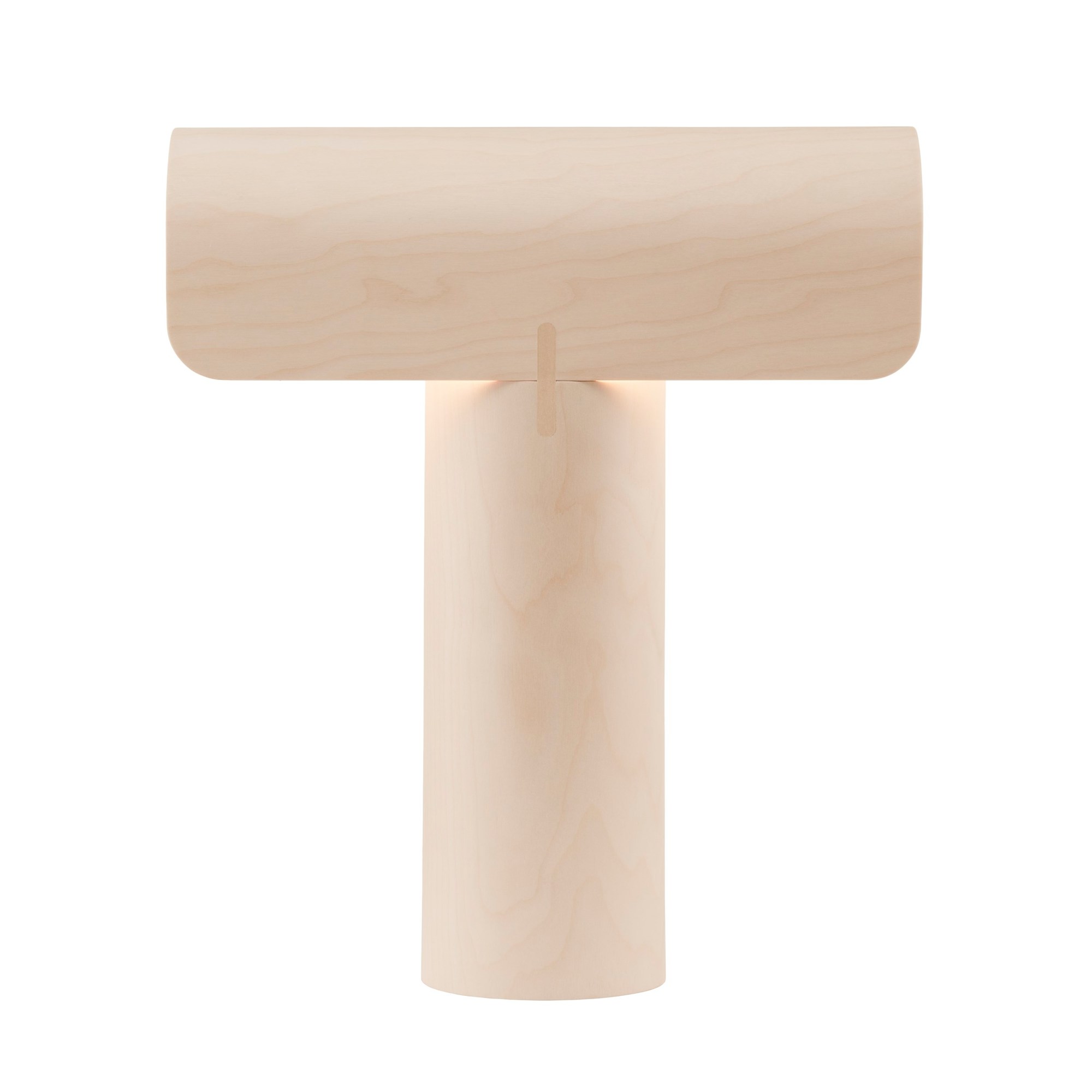 Teelo 8020 Tischleuchte von Secto Design aus Birke, moderne Holzlampe für Nachttisch oder Schreibtisch.