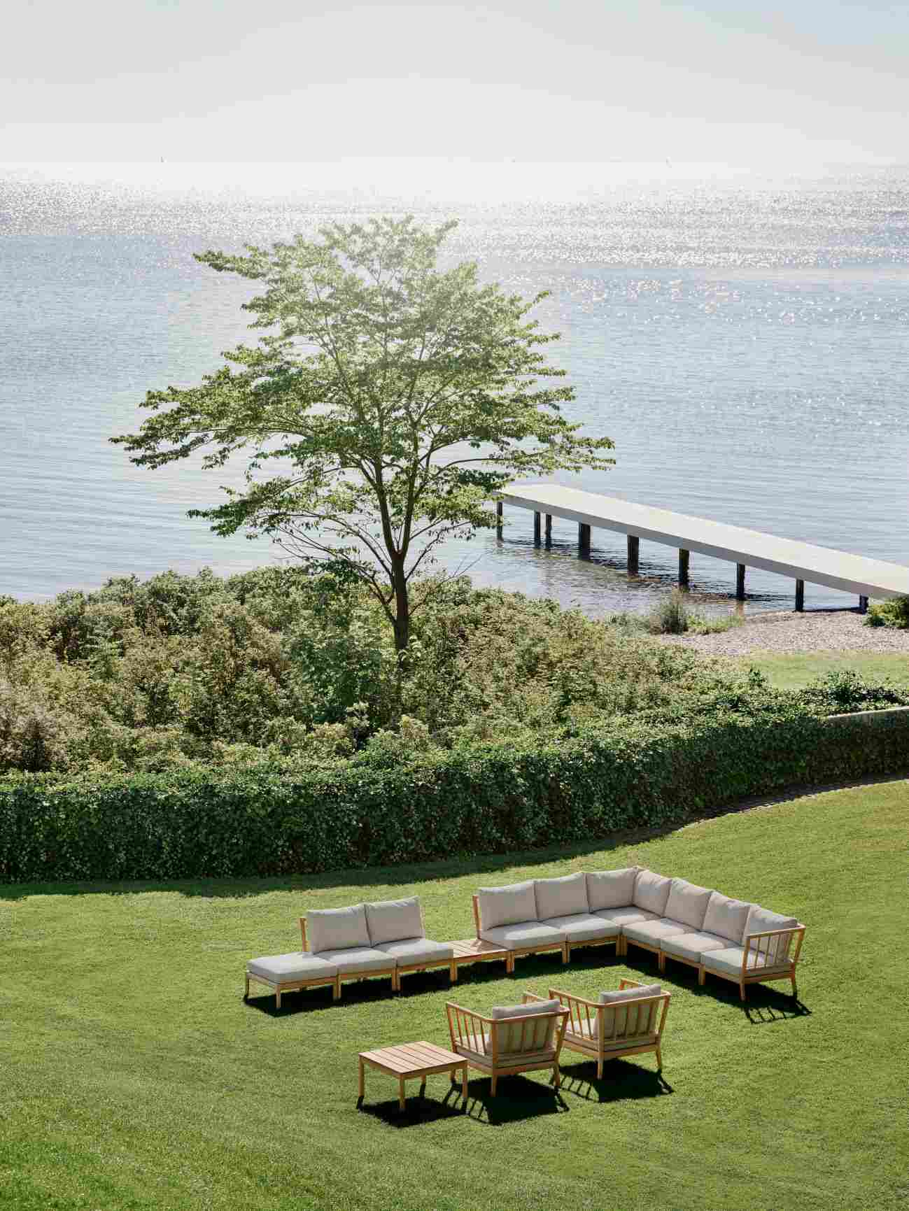 Tradition End-modulair buitenbank Skagerak van Fritz Hansen