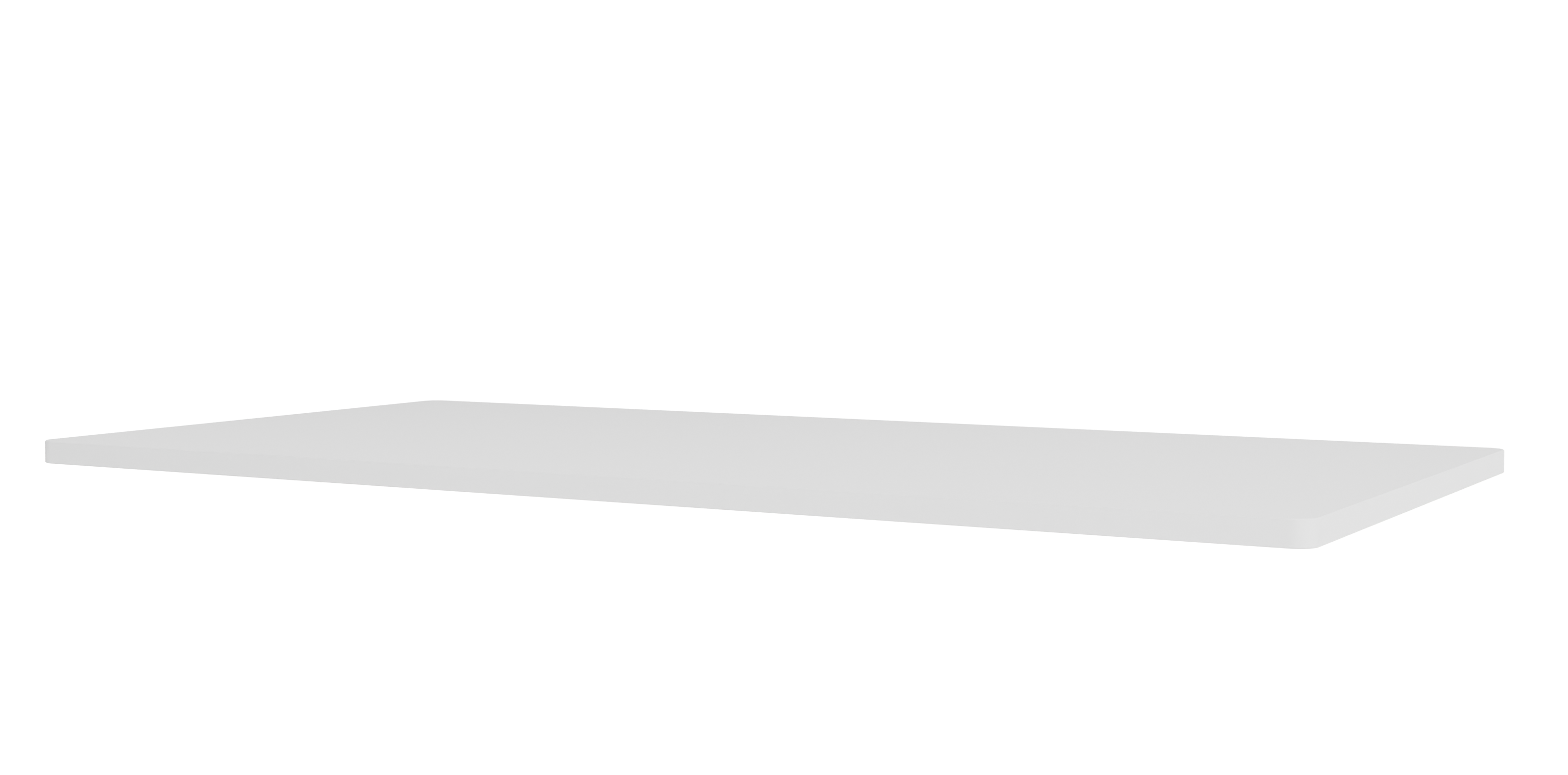 Weiße Panton Wire Abdeckplatte B 70 cm von Montana, passend für das Panton Wire Regalsystem.