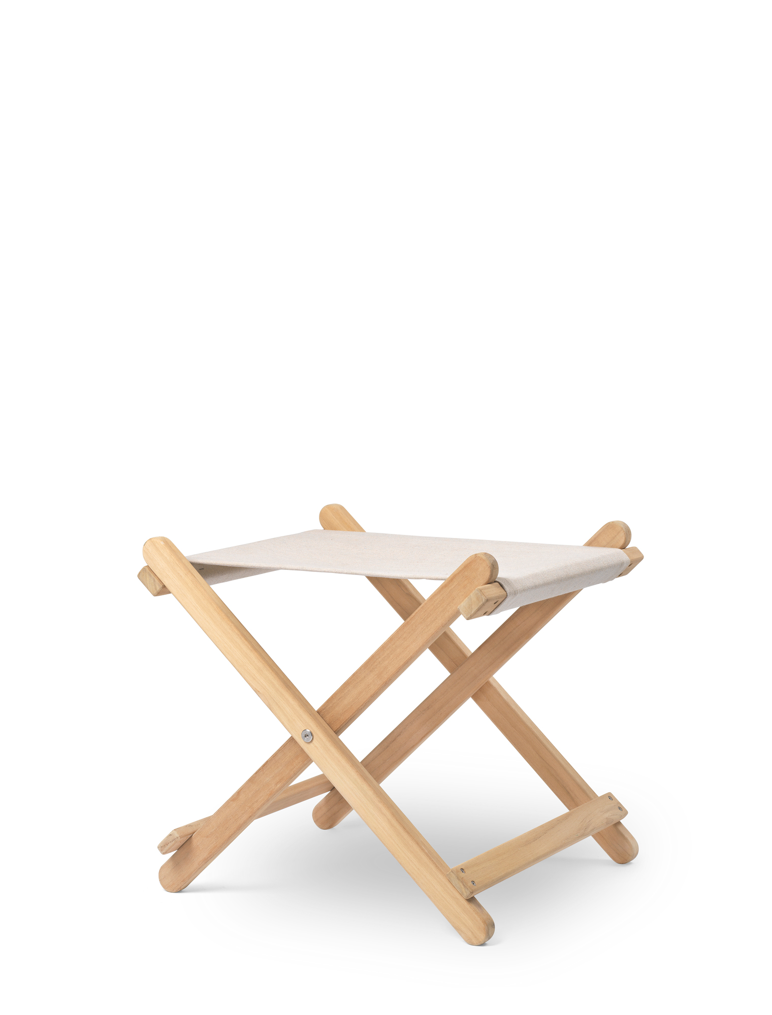 BM5768 Borge Mogensen Hocker für den Außenbereich von Carl Hansen & Søn. Klapphocker aus Teakholz.