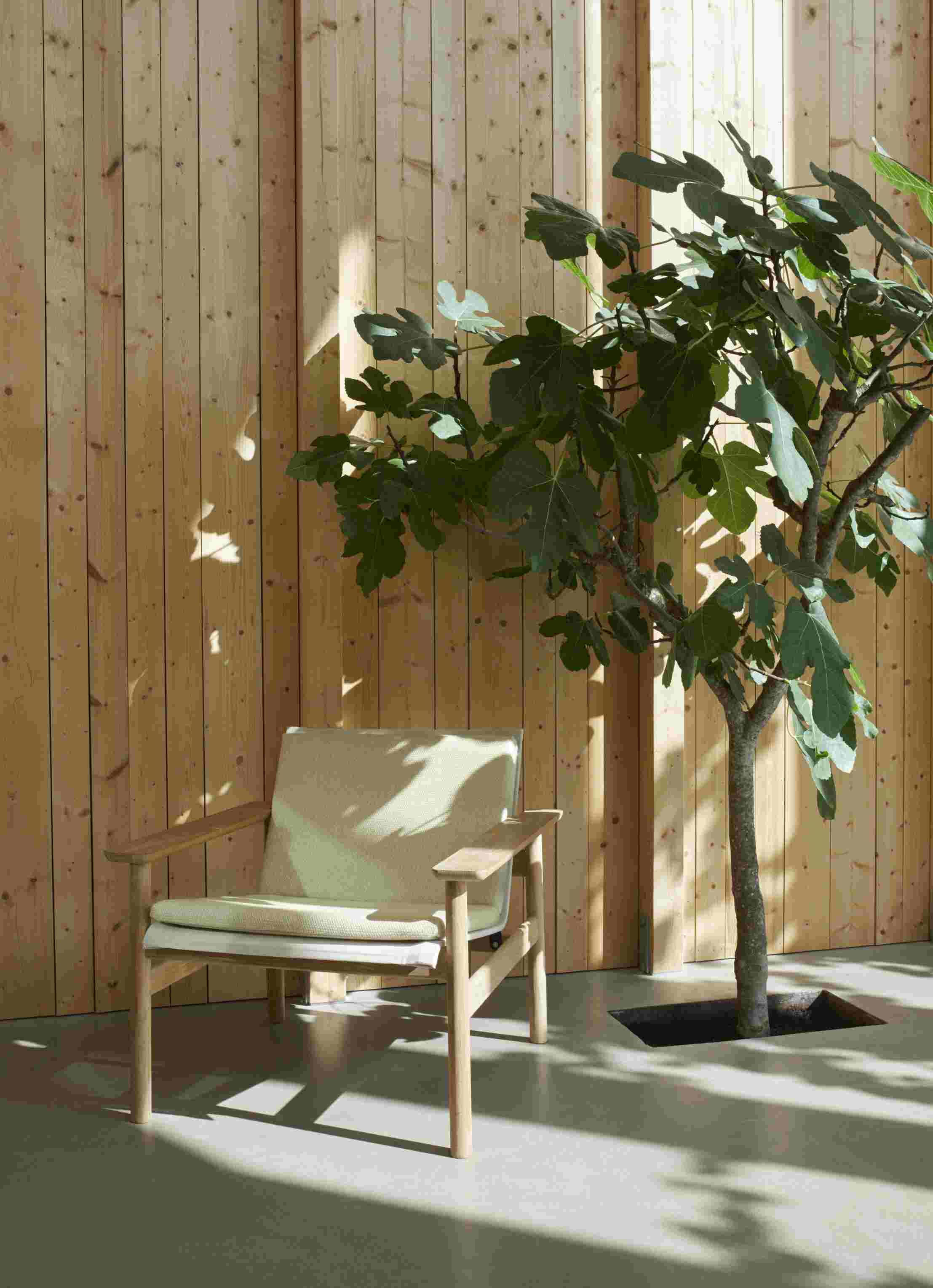 Pelagus Lounge Chair-zitkussen van Skagerak by Fritz Hansen, honinggeel