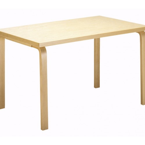 Artek Tisch 81B aus Birkenholz, skandinavisches Design für Esszimmer oder Büro.