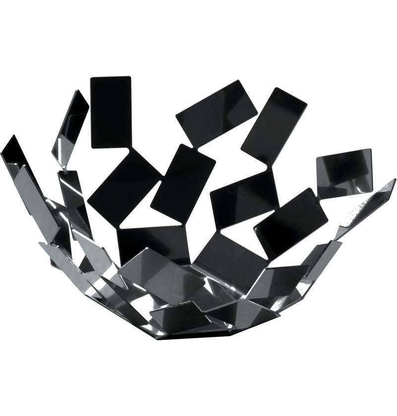 Alessi La Stanza Dello Scirocco Obstschale aus epoxidharz-lackiertem Stahl, modernes Design für Obst und Dekoration.