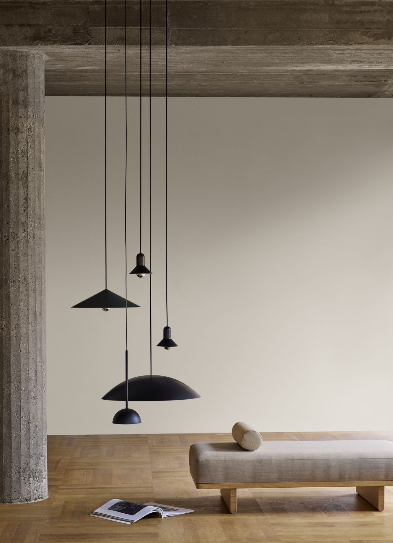 BT1091 Confetti Pendelleuchten Set von Carl Hansen & Søn in Schwarz, modernes Design.