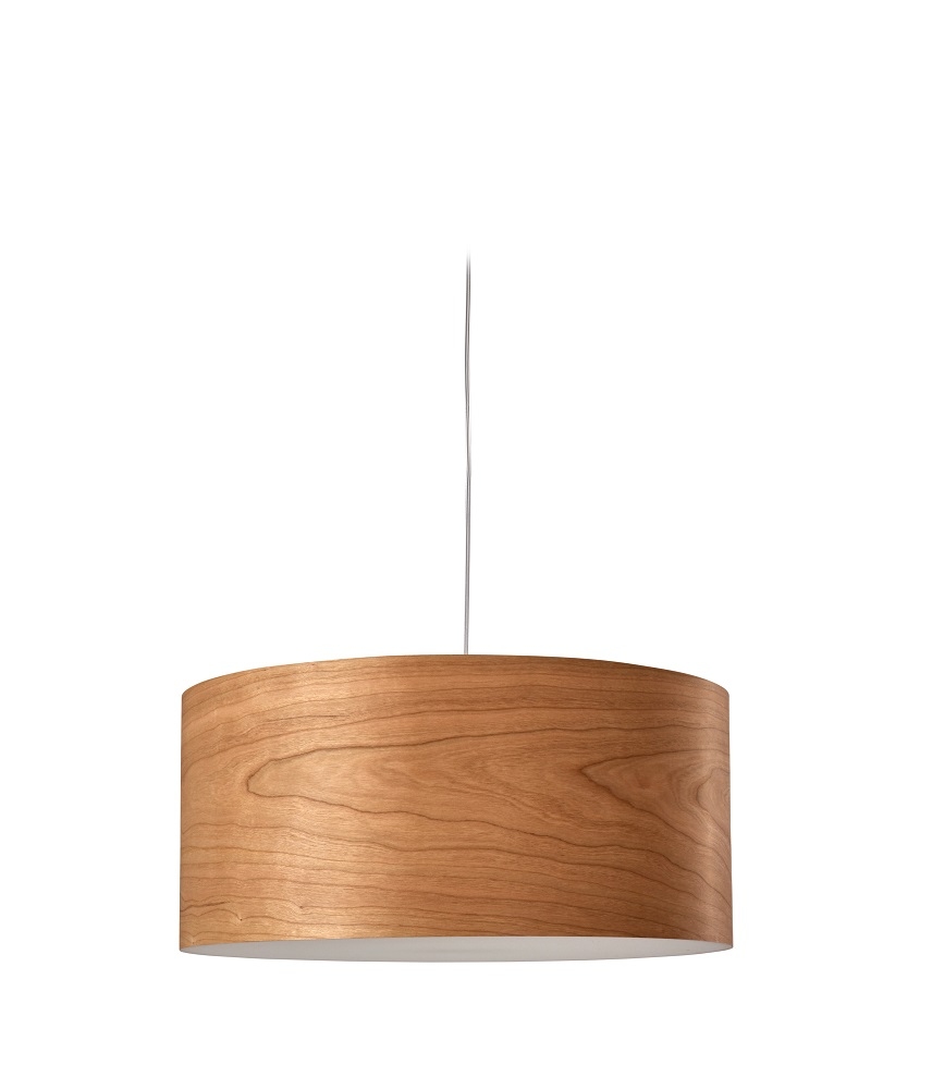 Gea LED Pendelleuchte von LZF Lamps: Kleine Hängelampe aus Holzfurnier für Wohnräume.