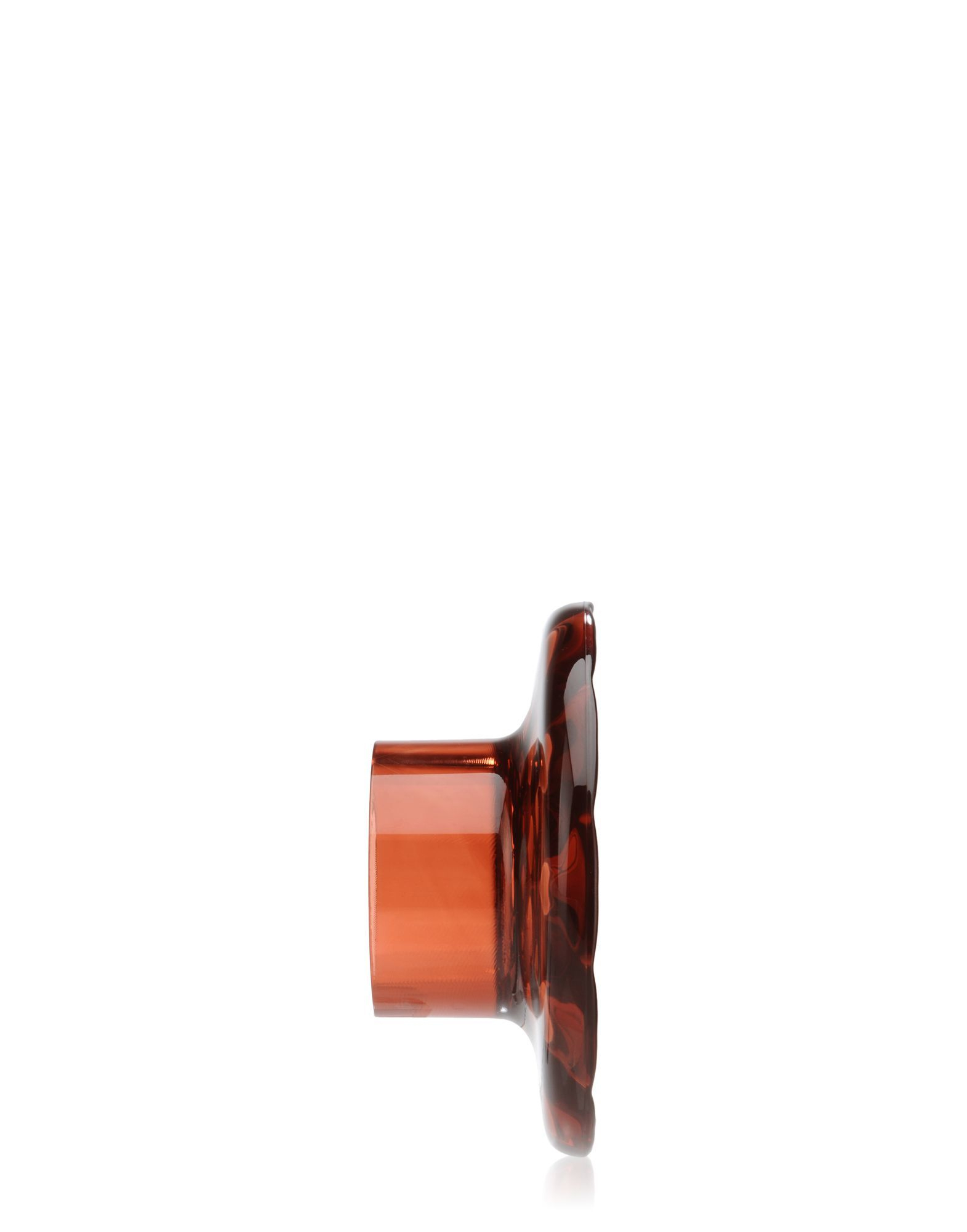 Detailaufnahme des rosafarbenen Kartell Jellies Garderobenhakens, ein moderner Wandhaken für Jacken und Mäntel.