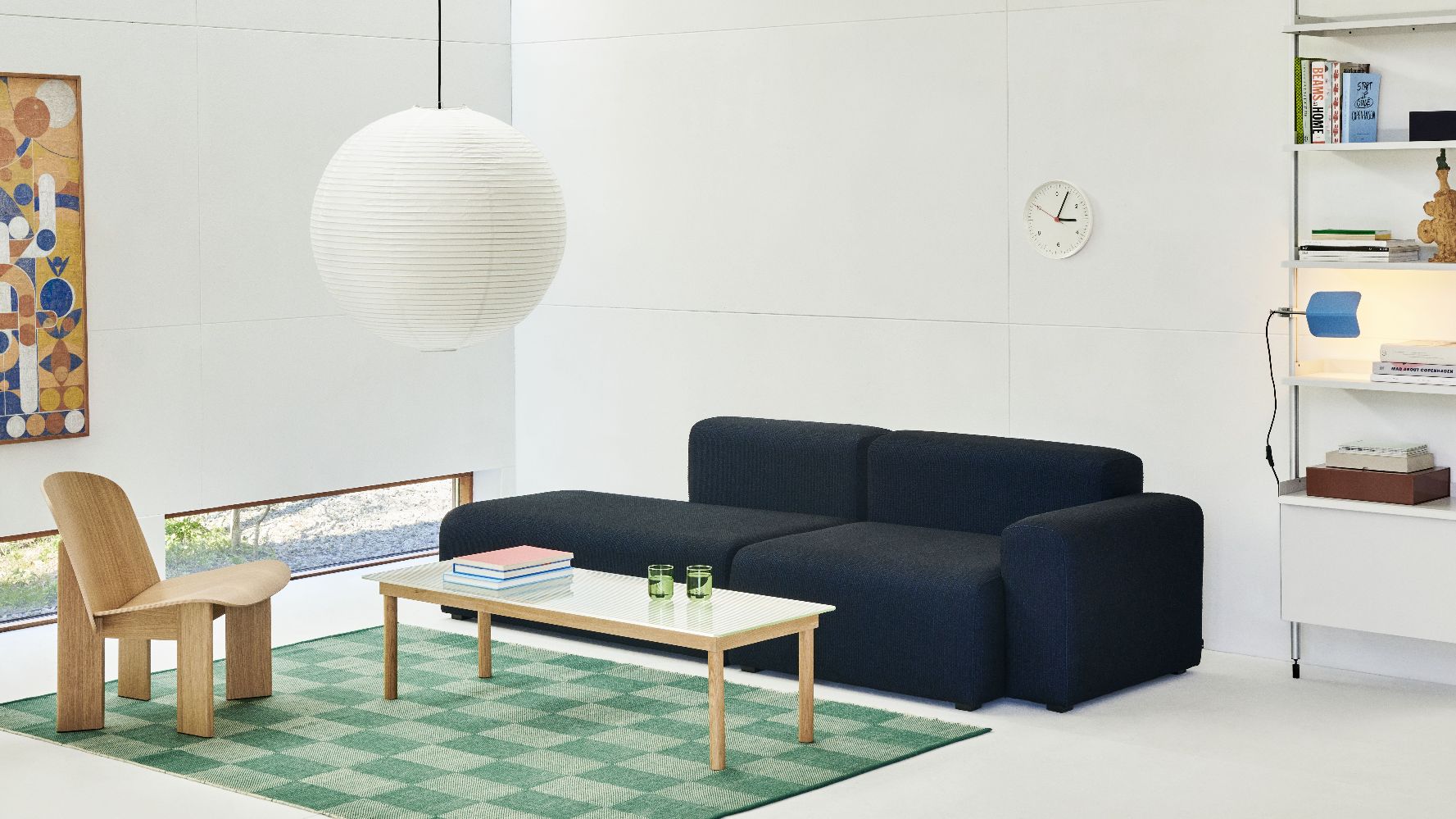 Wandklok Hay Pink
