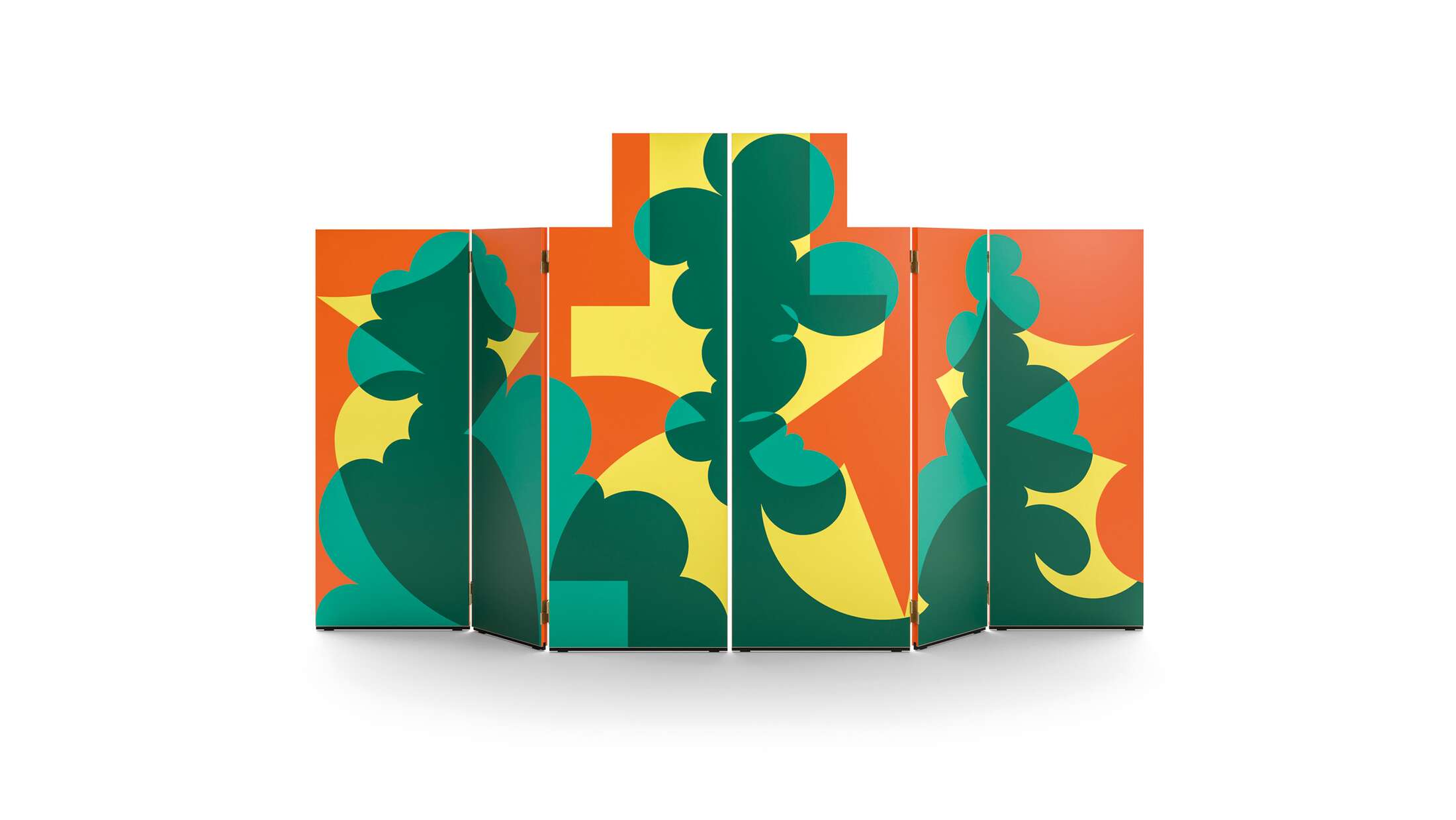 330 Paravento Balla Paravent von Cassina mit farbenfrohem, abstraktem Design für stilvolle Raumtrennung.