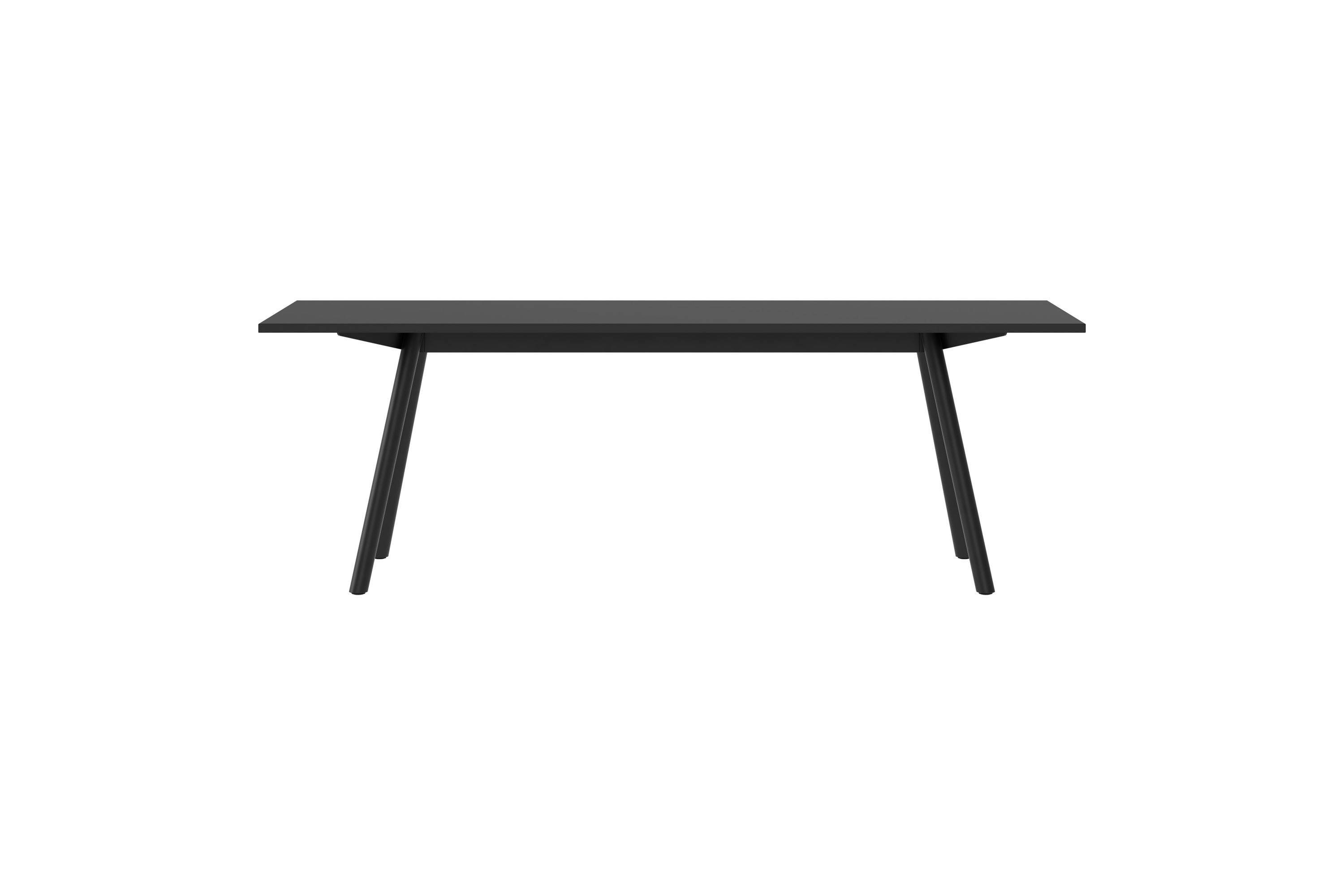 Schwarzer New Tendency Masa Tisch mit minimalistischem Design und klaren Linien für Esszimmer oder Büro.
