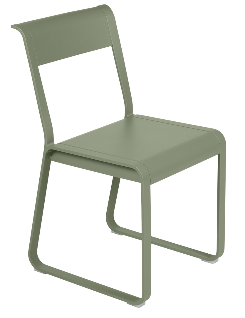 Bellevie V2 Stuhl von Fermob in Salbei Grün, moderner Outdoor Stuhl aus Aluminium.