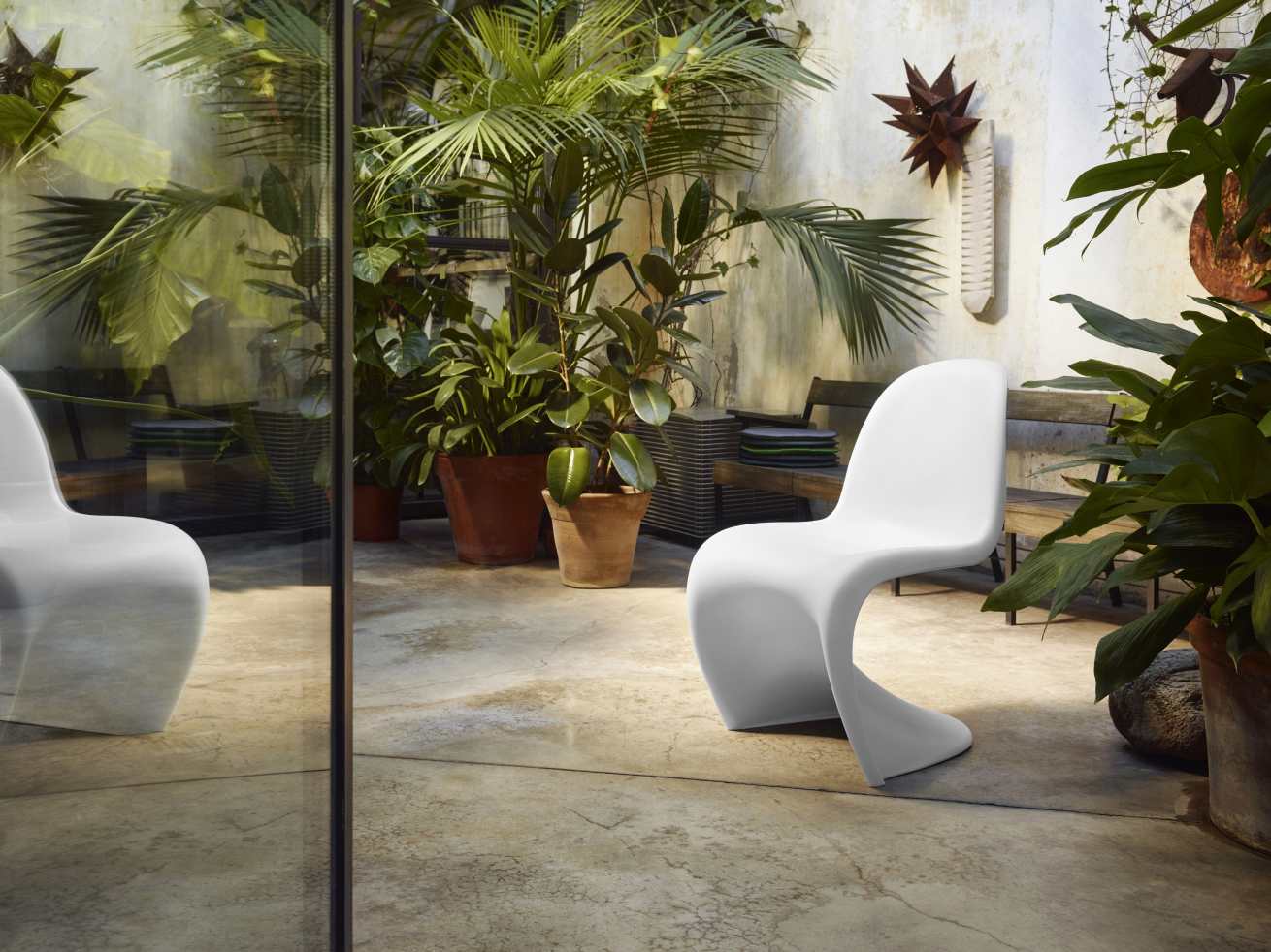 Panton Chair kunststof stoel Vitra NIEUWE HOOGTE