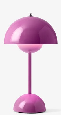 Bloempot VP9 Draagbare Oplaadbare Lamp / Tafellamp met USB Tangy Pink AndTradition UNIEK EXEMPLAAR