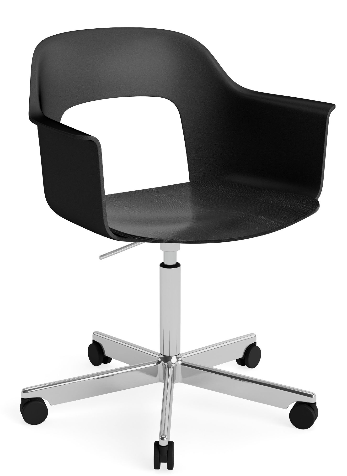 Layout Armchair 242 Fauteuil met 4-sterrenvoet, gasveer en draaifunctie Hay