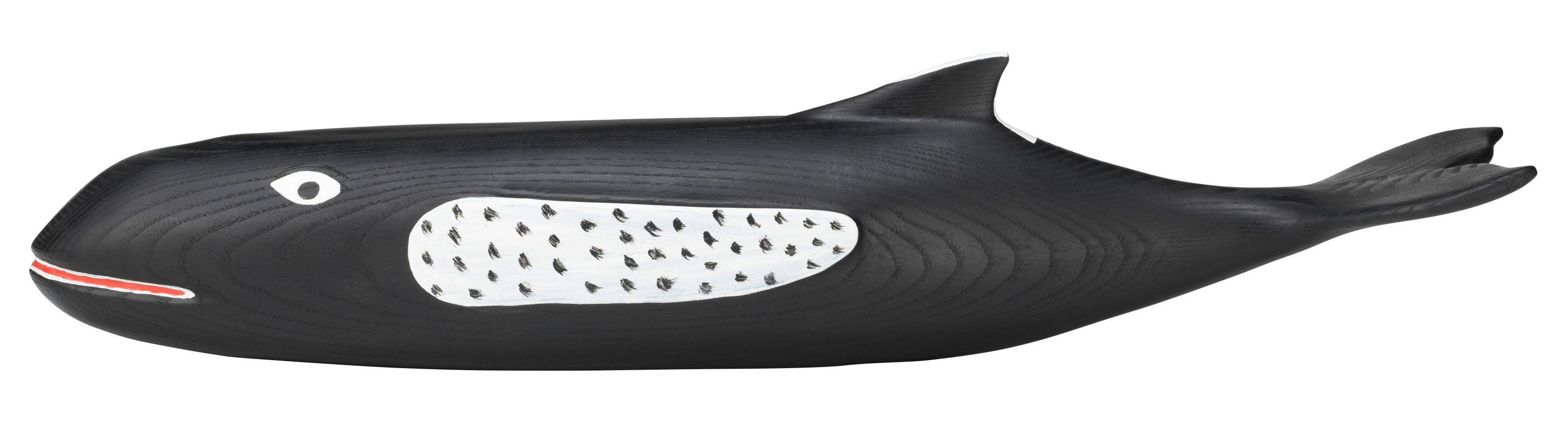 Eames House Whale Skulptur aus Esche von Vitra, dekoratives Wohnaccessoire in Form eines Wals.