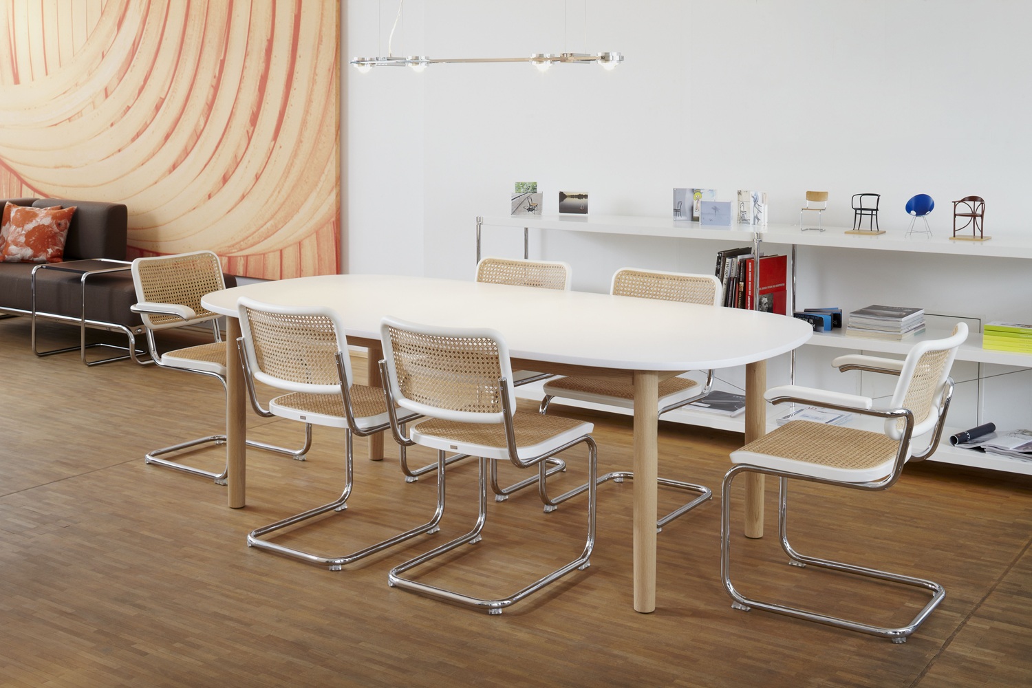 S 32 V Stalen buis Klassieker Freischwinger CHROOM/NATUUR Thonet VOORKEURSCOMBINATIE