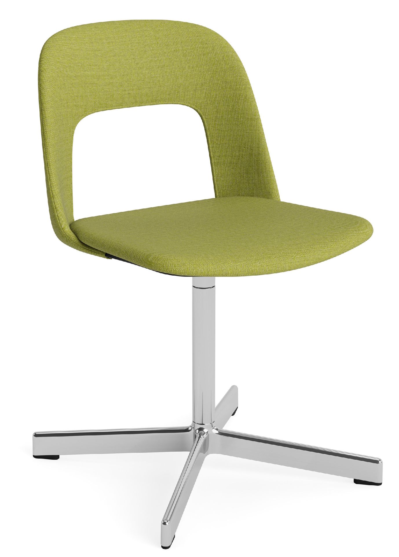 Layout Side Chair 134 stoel met vierpotig draaivoet van Hay