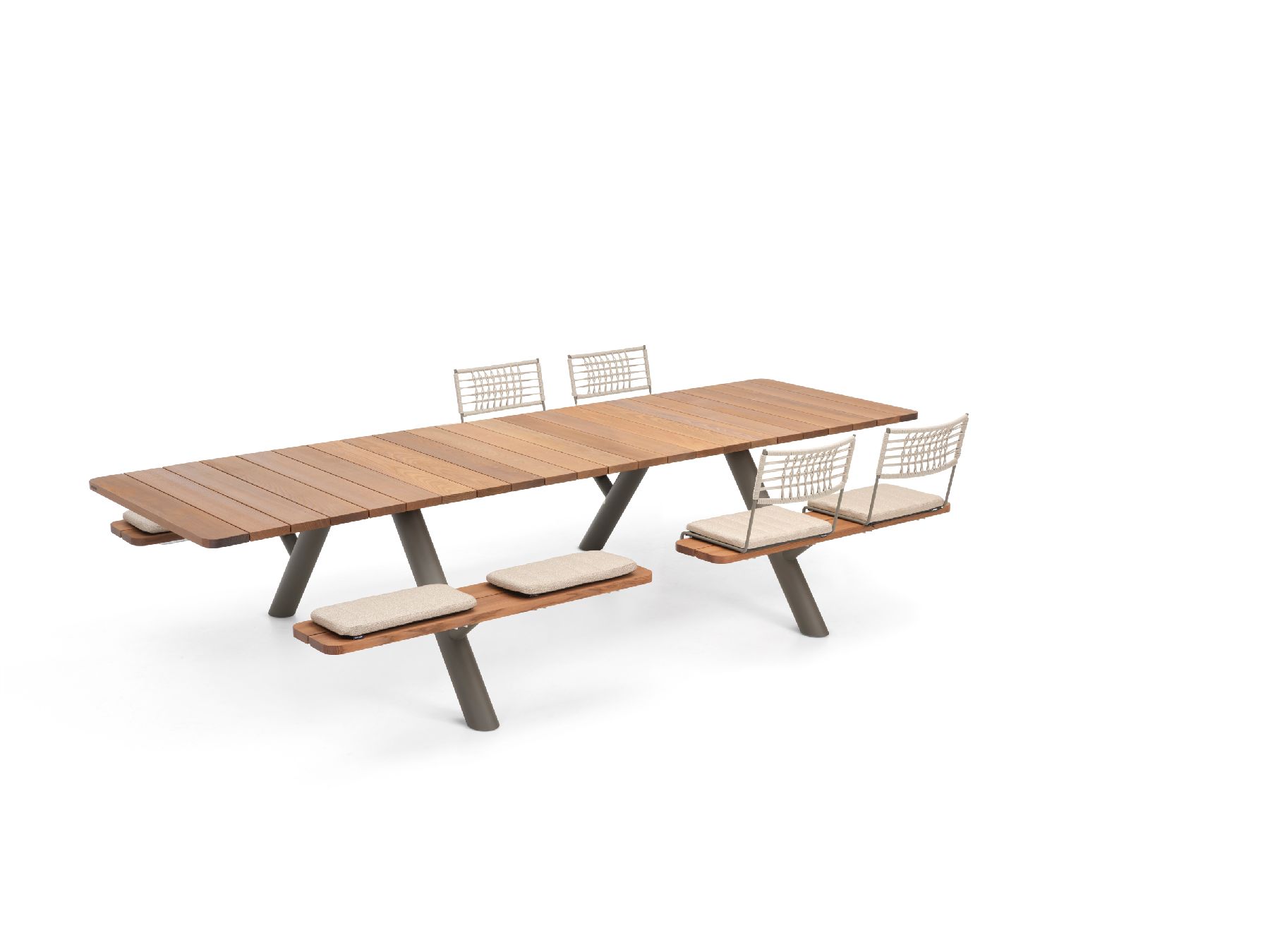 Panigiri-picknicktafel en -bankcombinatie voor buiten Extremis