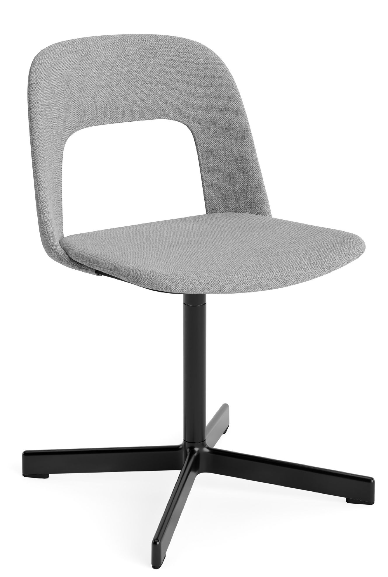 Layout Side Chair 134 stoel met vierpotig draaivoet van Hay