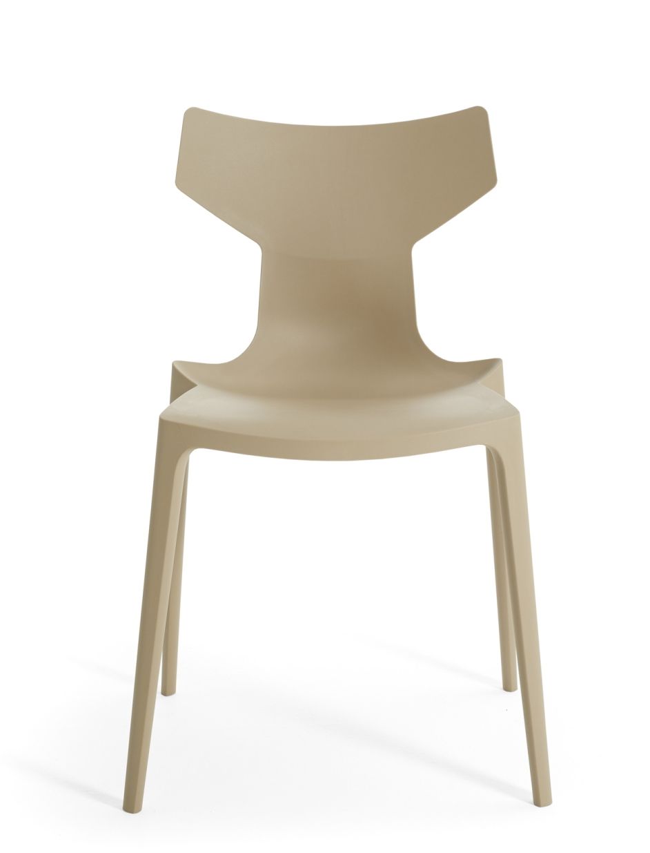 Re-Chair 2-delige set taupe Kartell
