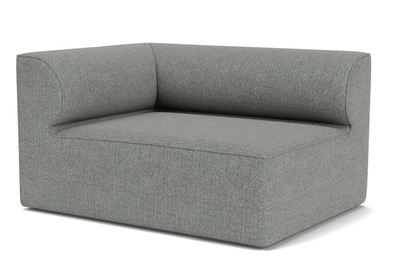 Graues Eave Modular Sofa Eckelement von Audo Copenhagen, modernes Design für Wohnzimmer und Loungemöbel.