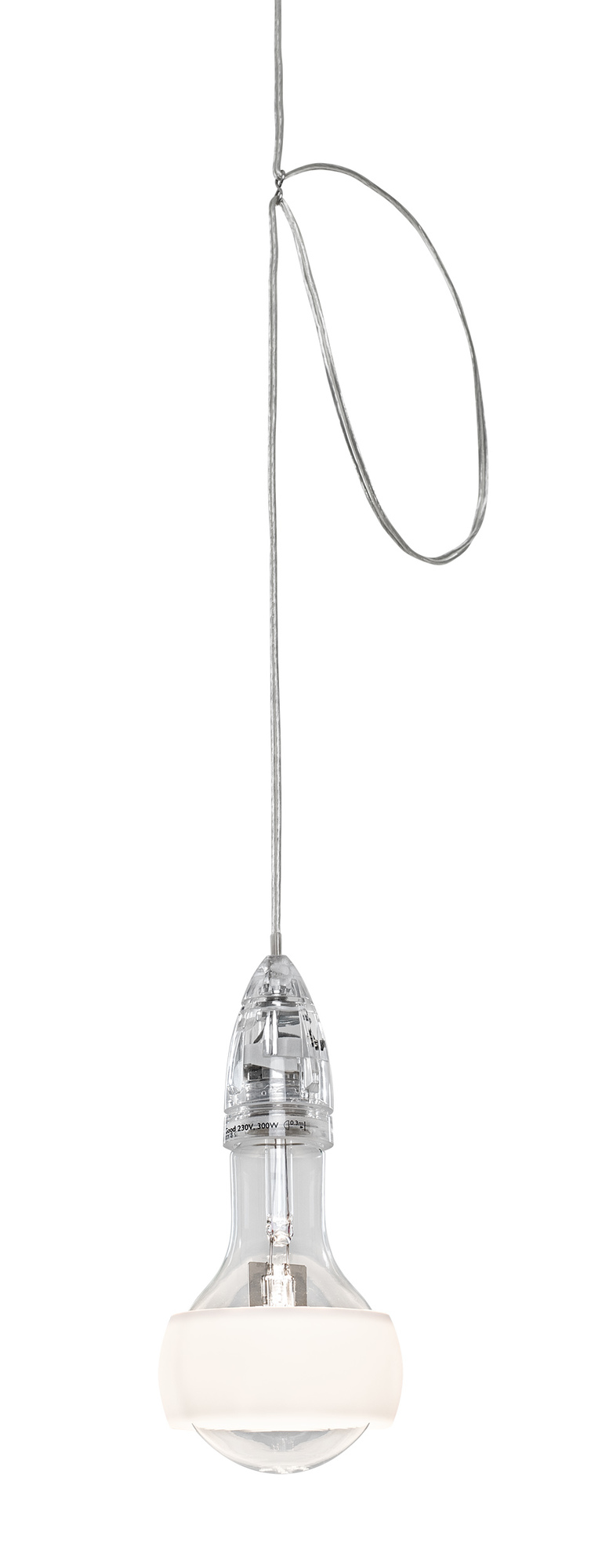 LED Leuchtmittel für Ingo Maurer Johnny B. Good Lampe, Spezialbirne mit klarem Glaskörper.