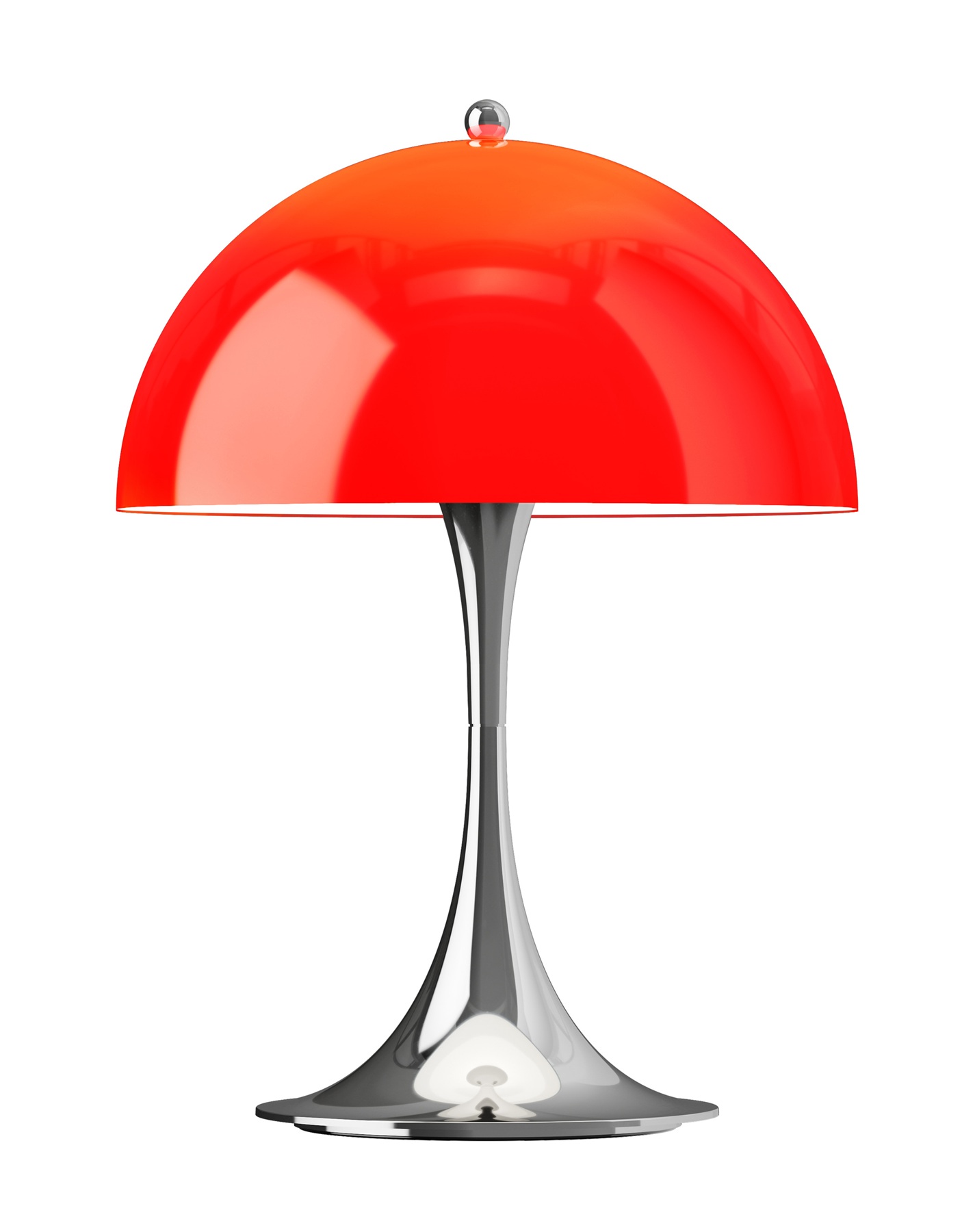 Panthella Originals 250 draagbare verlichting met oplaadbare batterij / tafellamp van Louis Poulsen, rood