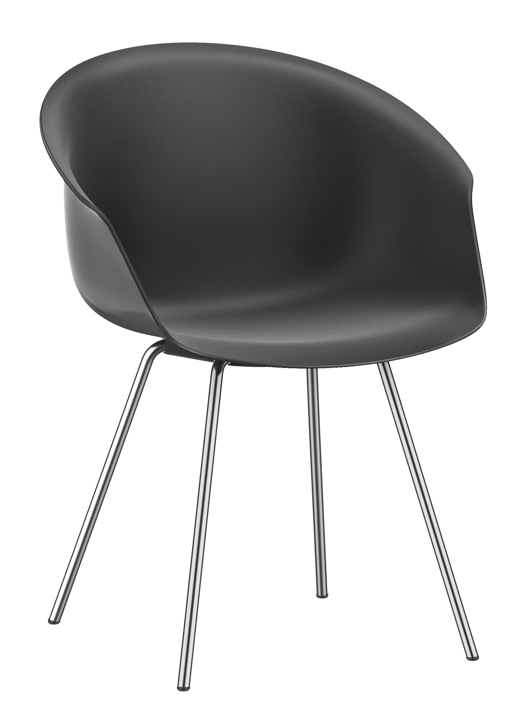 Shuffleis clubfauteuil met vier poten van Interstuhl