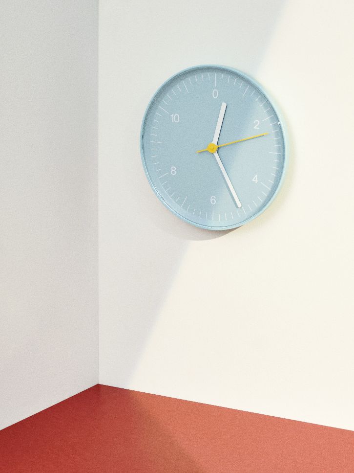 Wandklok Hay Pink