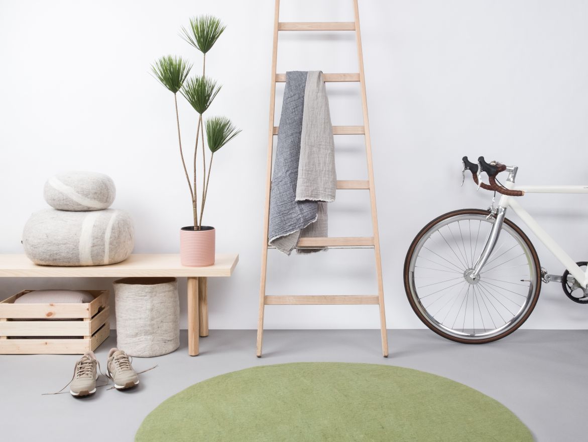 Mono rond vilten tapijt Ø 160 cm myfelt