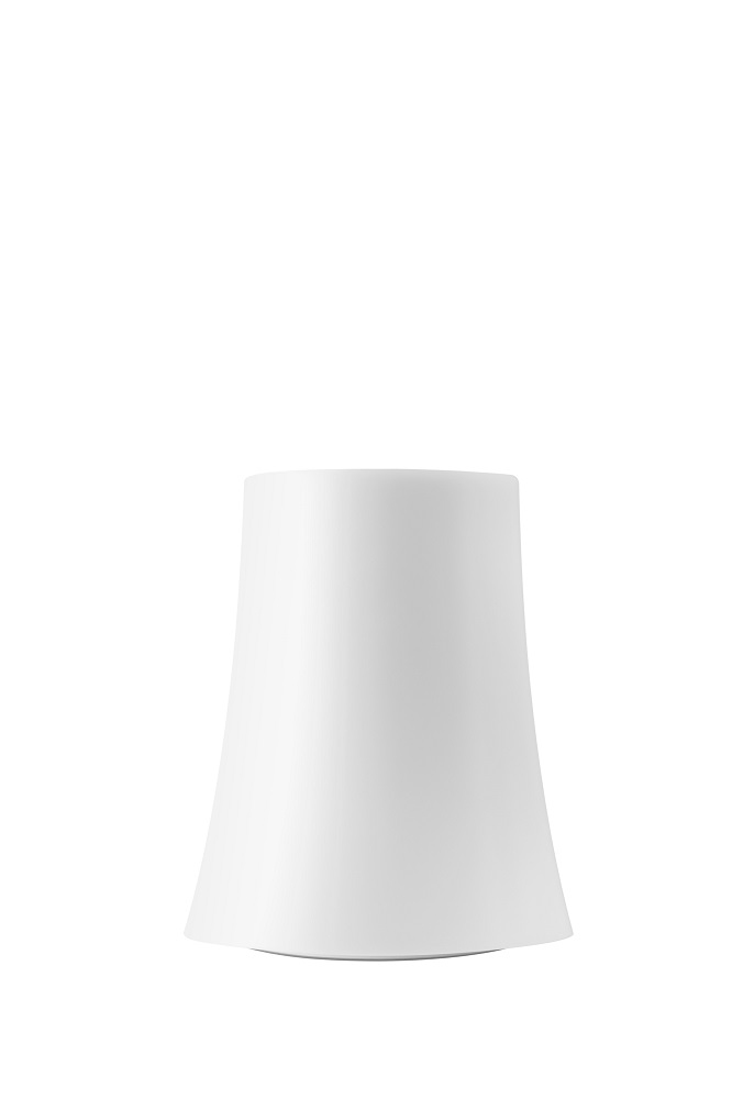 Weiße Birdie Tischleuchte von Foscarini, modernes Design für Nachttisch oder Schreibtisch.