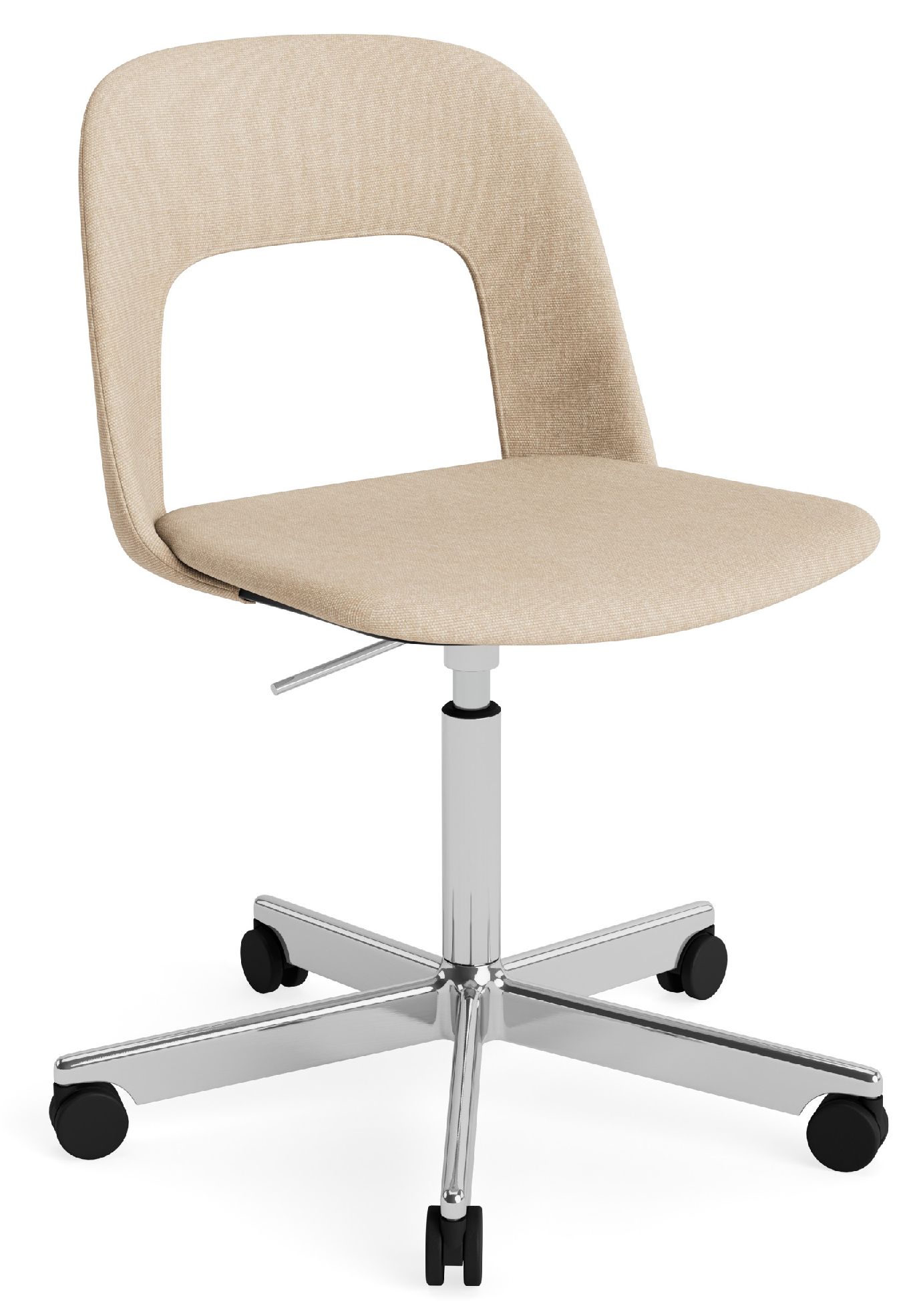 Layout Side Chair 144 stoel met vijfsterrenvoet van Hay