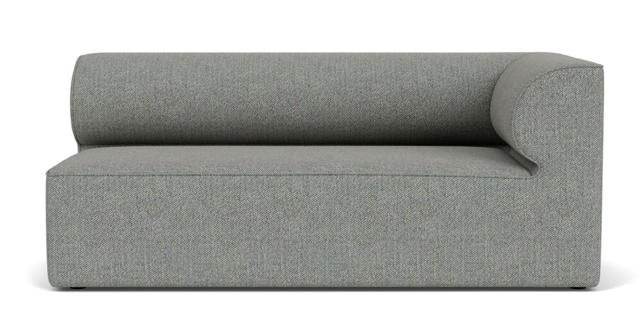 Graues Eave Modular Sofa von Audo Copenhagen, Eckelement für Wohnzimmer, moderne Polstermöbel.