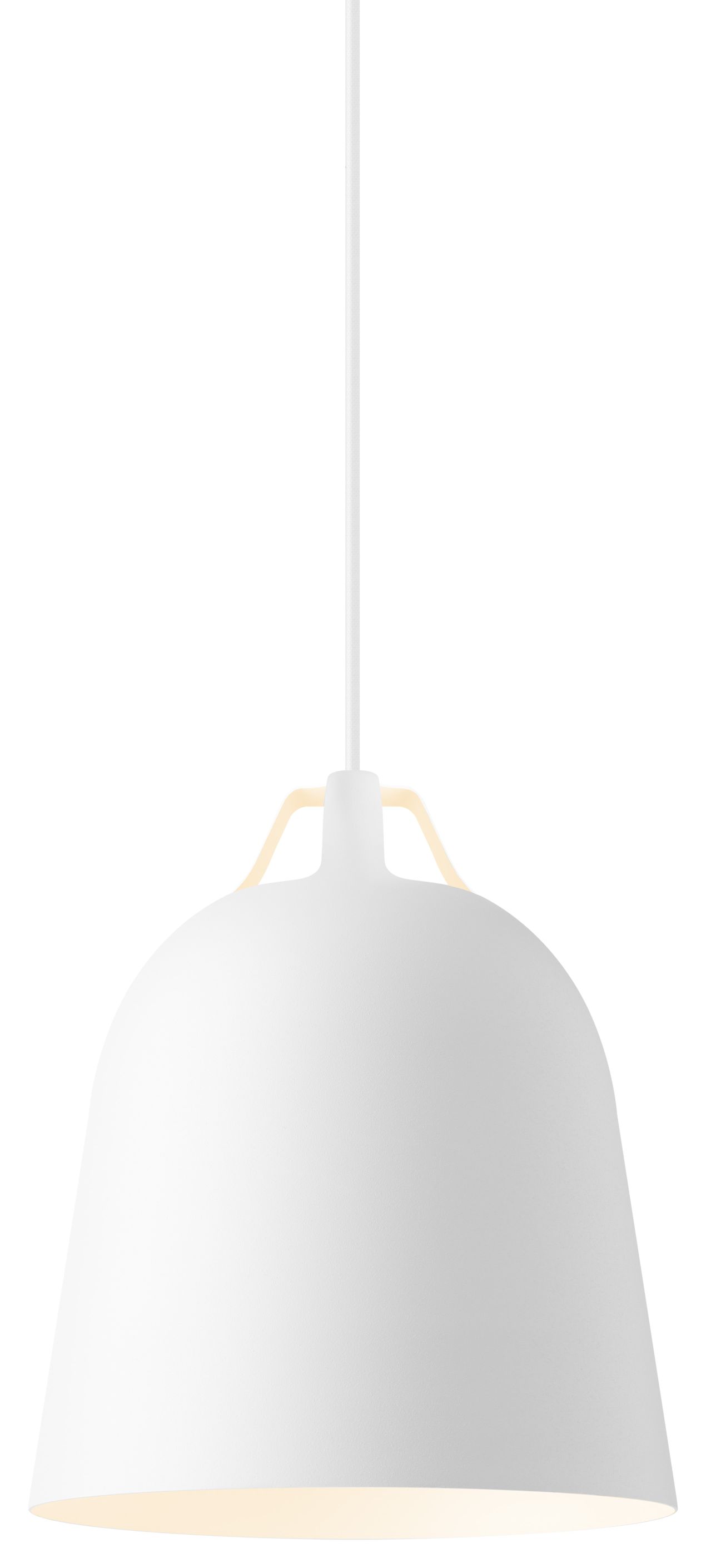Weiße Clover Pendelleuchte von Eva Solo mit sanftem Lichtschein, moderne Hängelampe für Wohnraumbeleuchtung.