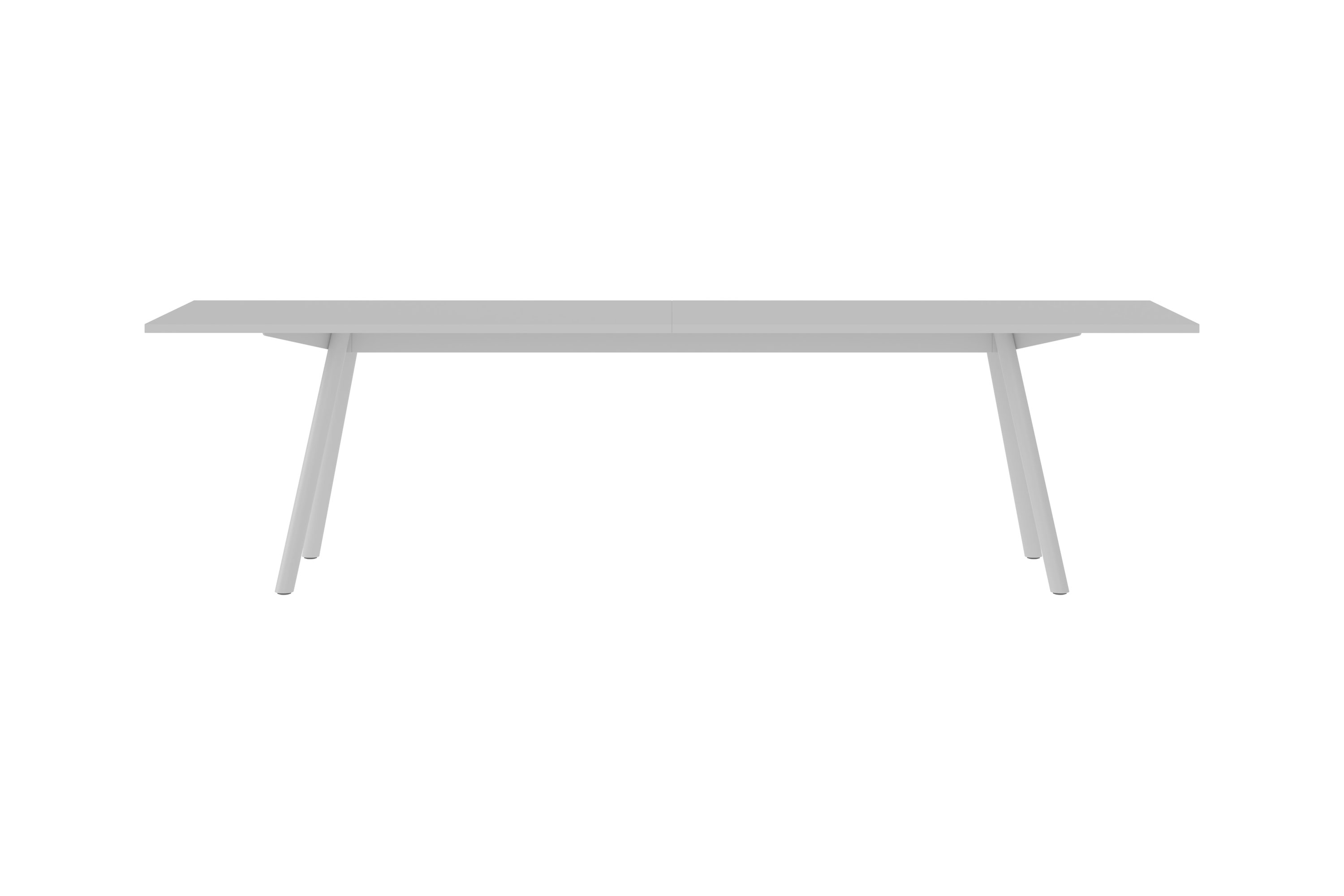 Heller New Tendency Masa Tisch mit minimalistischem Design und geraden, schrägen Beinen.