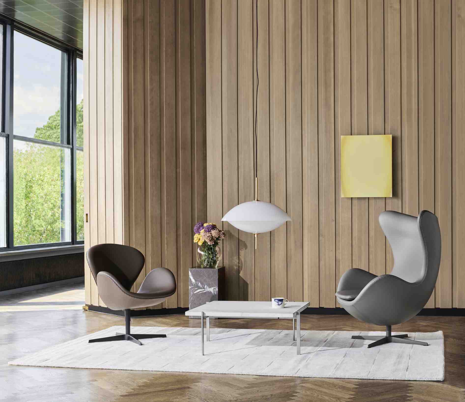 Clam hanglamp Fritz Hansen D 44 cm UNIEK EXEMPLAAR