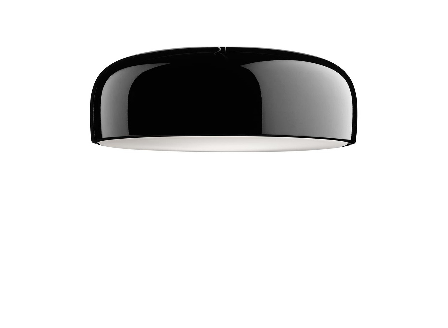 Schwarze Smithfield Deckenleuchte von Flos, modernes Design für Wohnzimmer und Esszimmer.