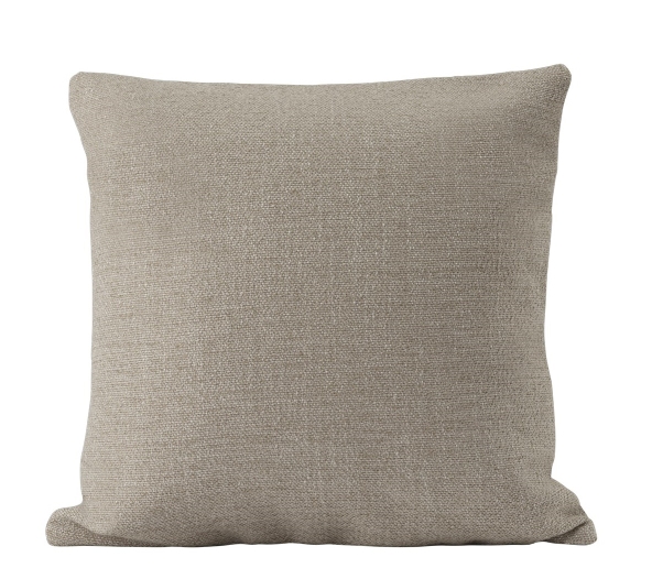 Mingle Cushion Kissen von Muuto in Beige mit feiner Textur für Wohnzimmer und Schlafzimmer.