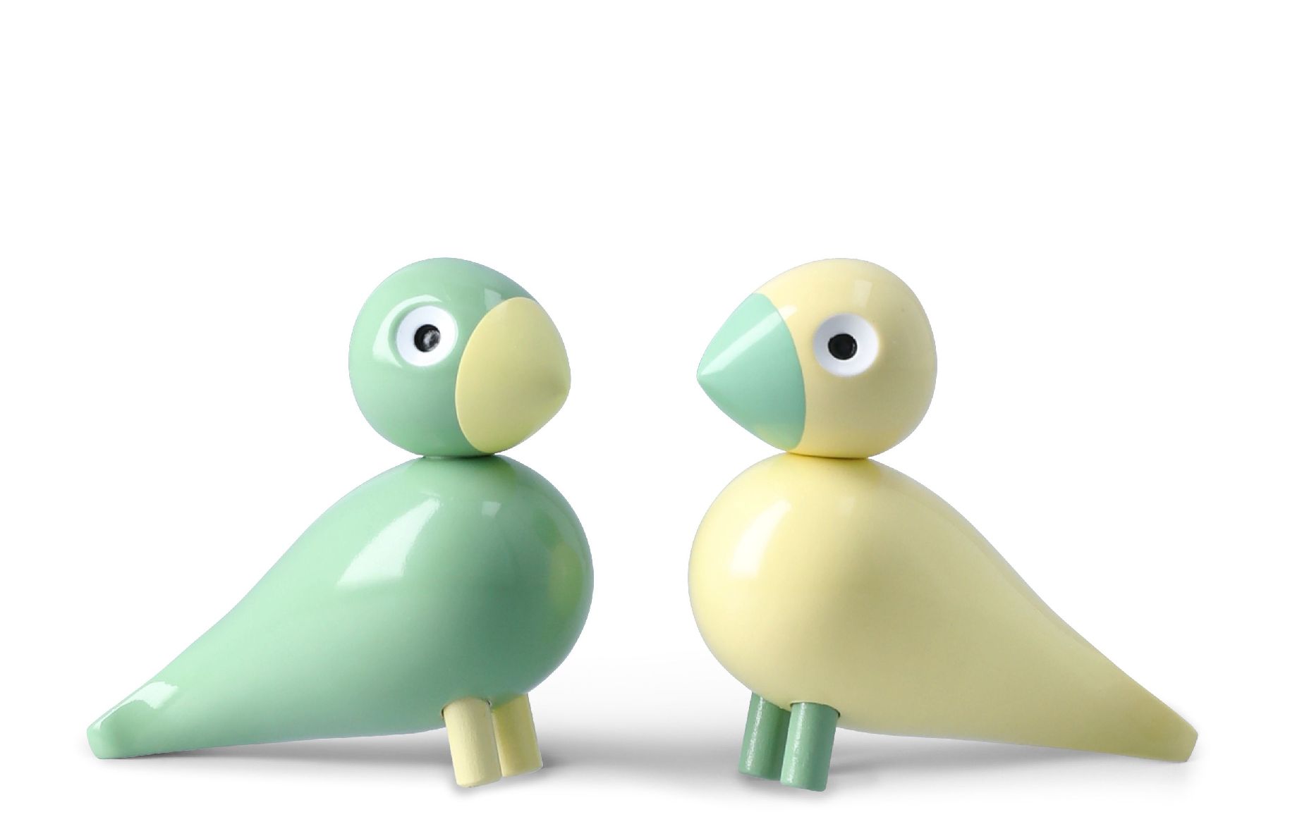 Paasvogels 2026 Liliput geel/groen set Kay Bojesen