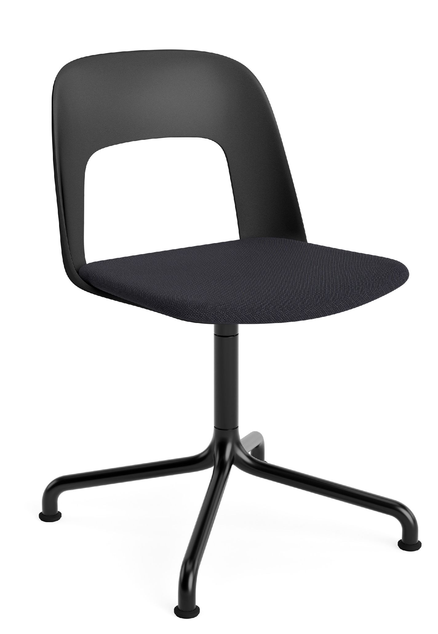 Layout Side Chair 153 draaistoel met vier poten van Hay