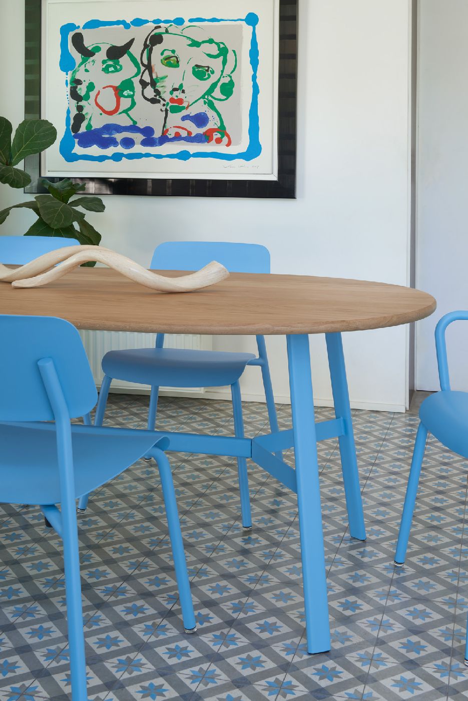SO’O eettafel van eikenhout 220 × 95 cm (ovaal) voor binnen Fermob