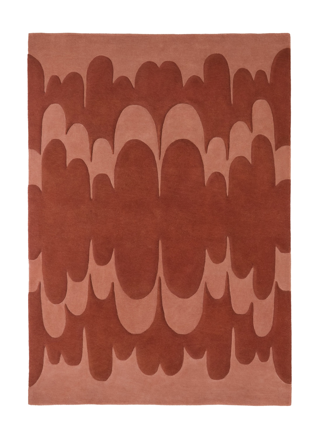Lucia Eames Echo-tapijt Terracotta Nanimarquina