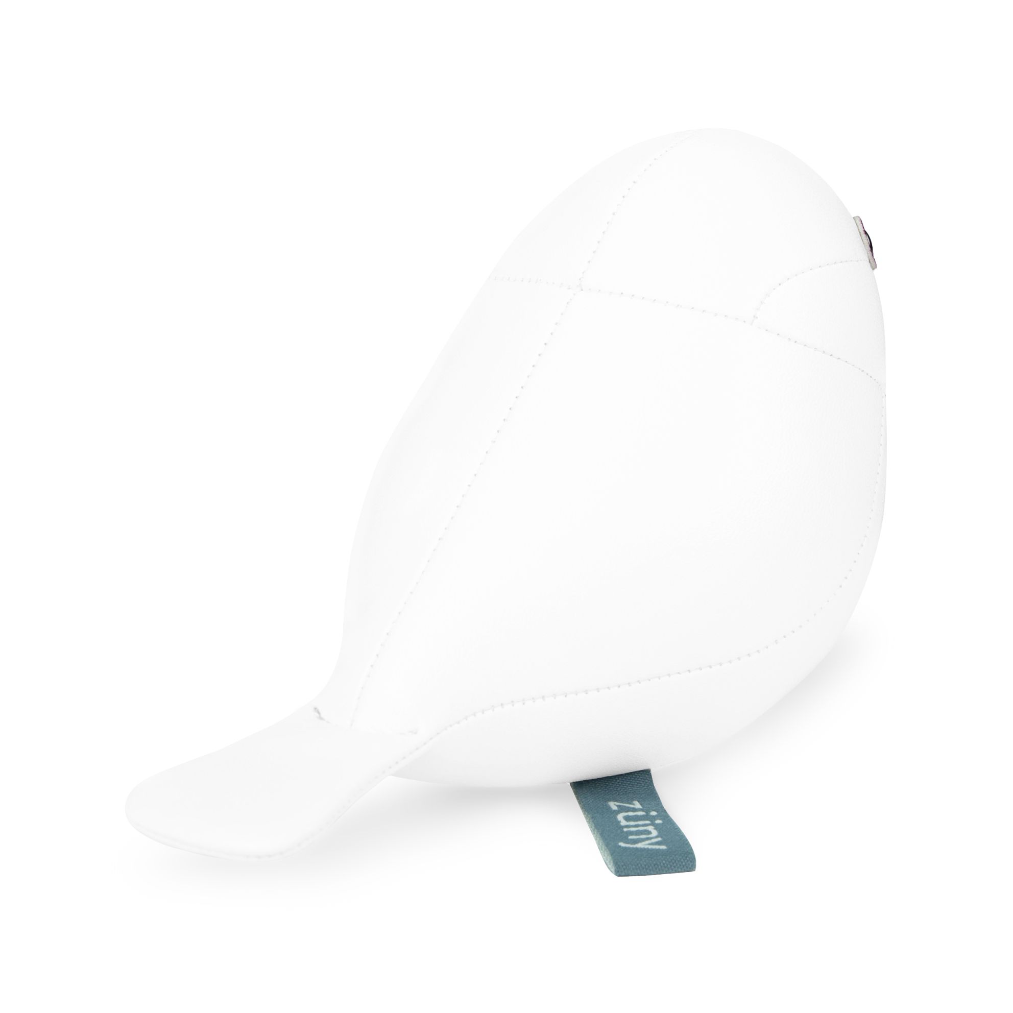 Weißer Java Spatz Briefbeschwerer von Züny, ein dekoratives und nützliches Accessoire für den Schreibtisch.