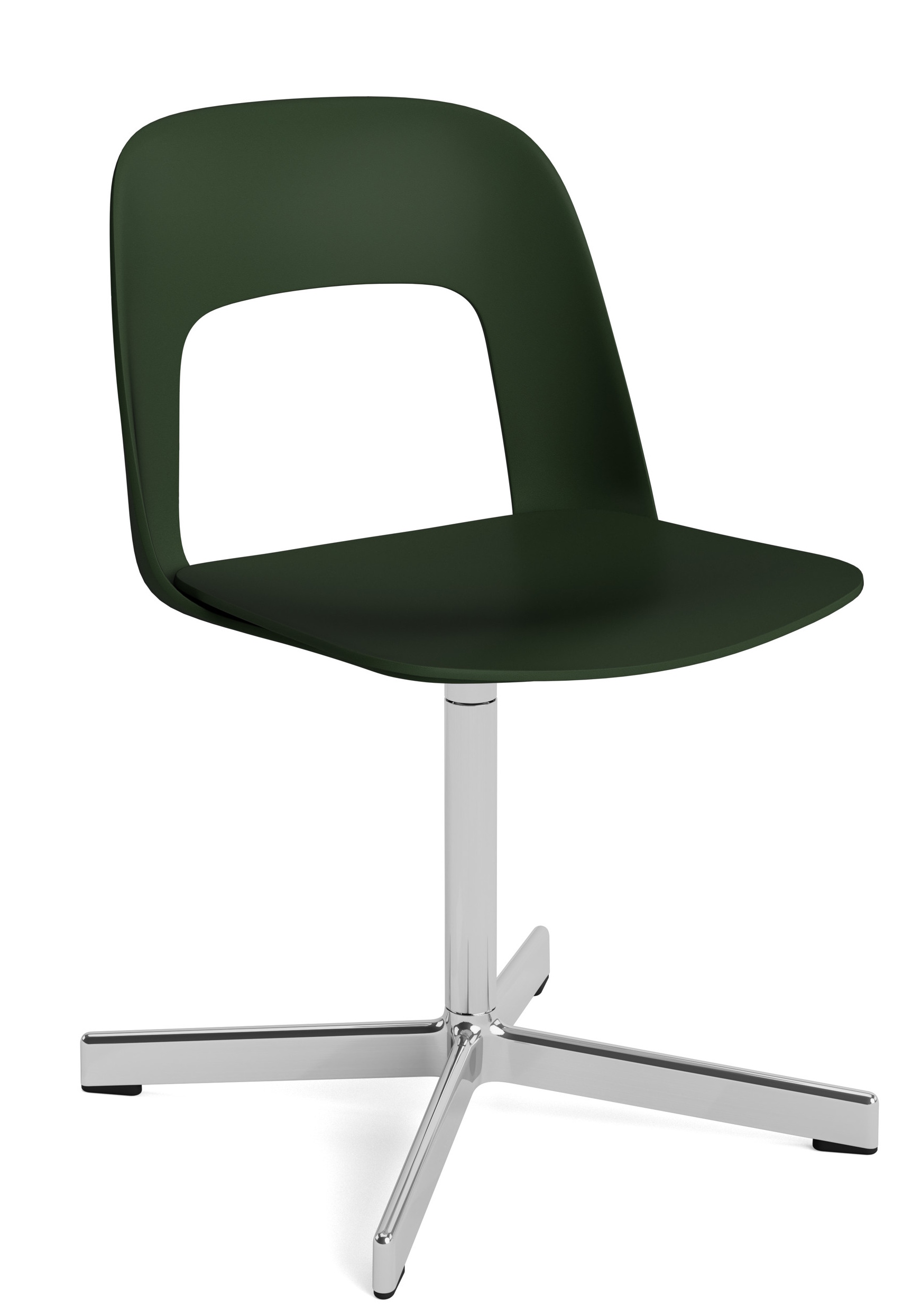 Layout Side Chair 131 stoel met vierpotig draaivoet van Hay