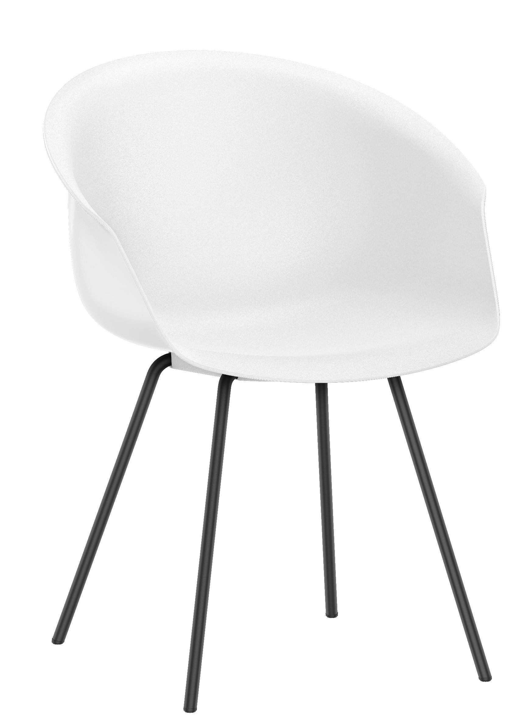 Shuffleis clubfauteuil met vier poten van Interstuhl